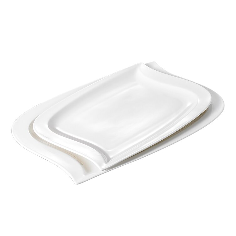 Rectangle store dinner plates